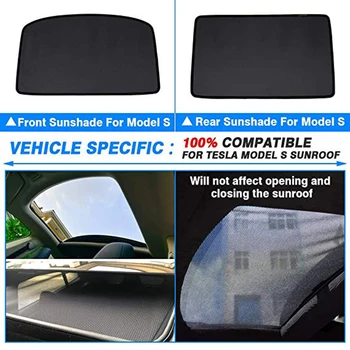 

Car Sunroof Cover Sunscreen Anti-Mosquito Dustproof UV Sunroof Sunshade For Tesla Model S