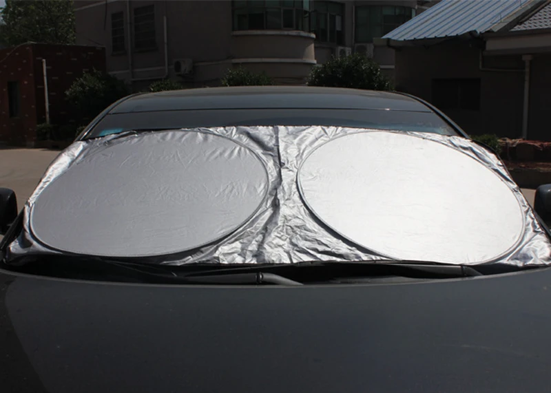 Parasol para coche de 150X70cm, película para ventana delantera y trasera, protector UV, Reflector, alta calidad