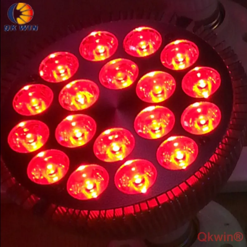 4 шт. 18x3 Вт Led PAR свет светодиодный осветительный прожектор для внутреннего выращивания зеленого дома гидропоники системы