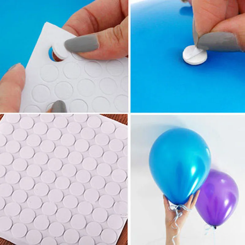 

Removable Balloon Partner Attachment 100 Glue Dot Special Double-Side Adhesive Tape 1 Pcs Balloon To Ceiling Balloons Sticker