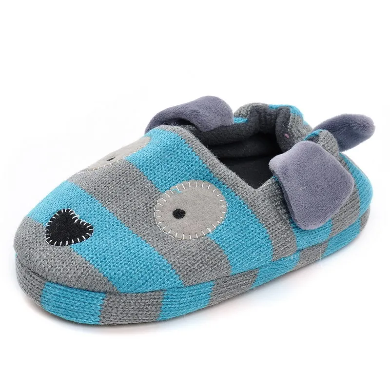 

Winter Warm Cute Cotton Slippers Soft Sole Baby Toddler Wood Floor First Walkers Kids Cartoon Cotton Slippers