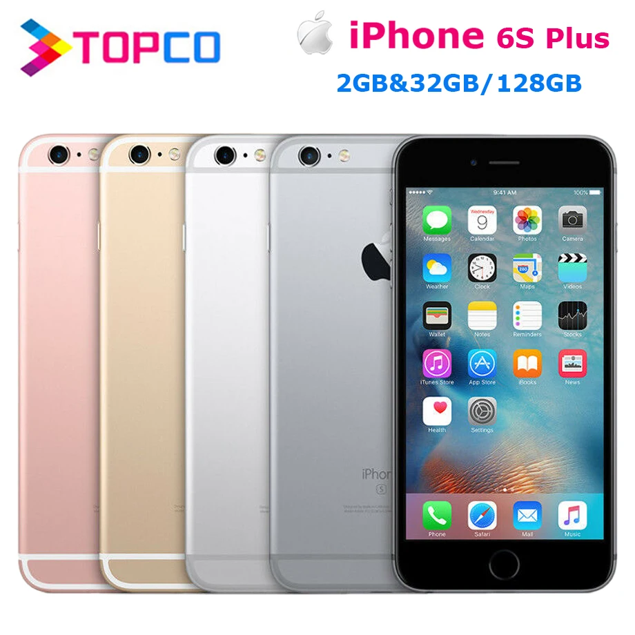 

Apple iPhone 6s Plus Factory Unlocked Original Mobile Phone 4G LTE 5.5" Dual Core A9 12MP RAM 2GB ROM 32GB/128GB Cell phone