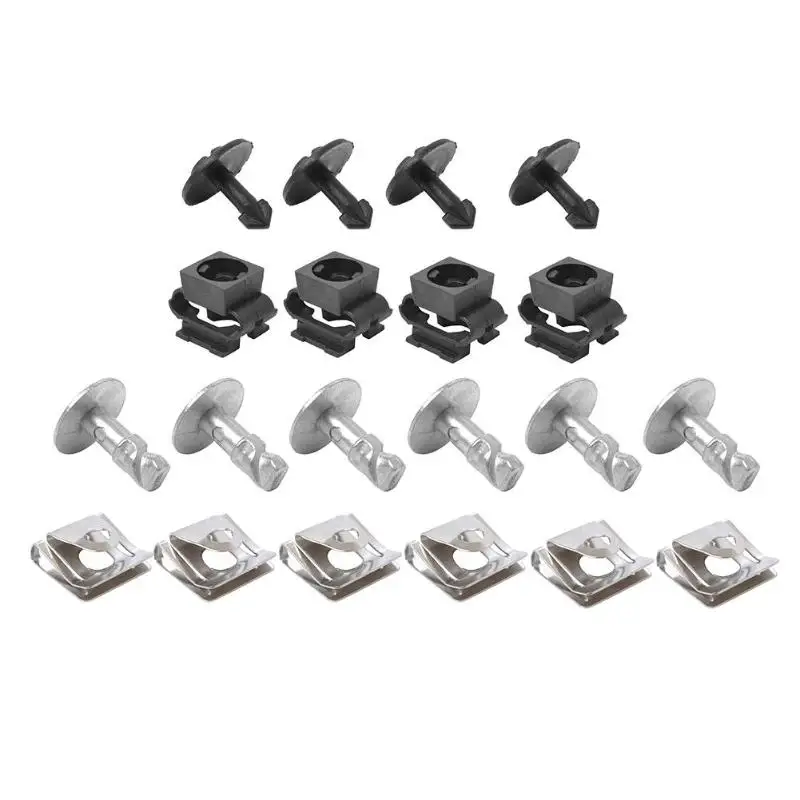 

20Pcs/set Auto fasteners Undertray Guard Engine Cover Fixing Fitting Clips + Screw Kit for Audi A4 A6 A8 for VW Passat B5