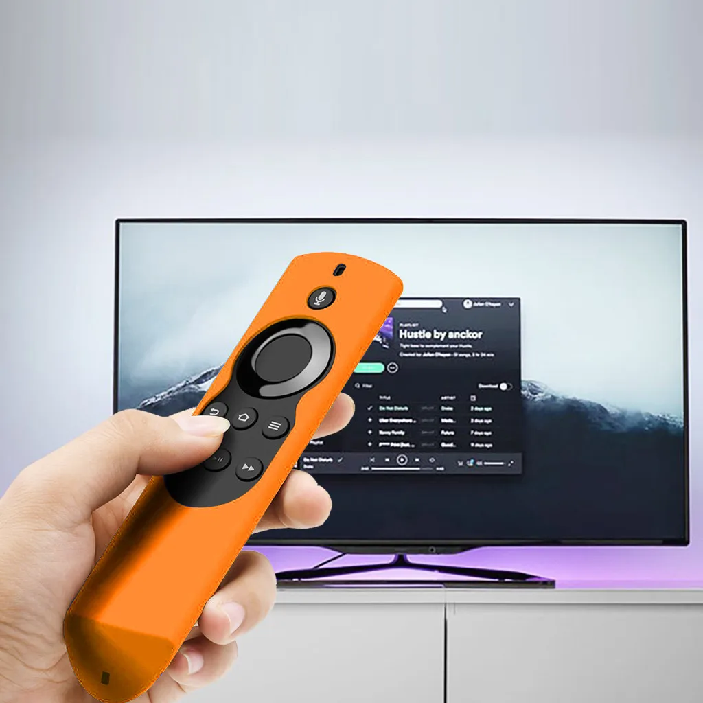 Силиконовый защитный чехол для Amazon Fire tv Stick, пульт дистанционного управления с голосовым пультом дистанционного управления, 4 цвета, защитный чехол для кожи 5,9 дюйма