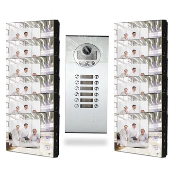 

XinSiLu 7"LCD Color Screen Color Video Door Phone Doorbell 12 Units Outdoor Camera Intercom System Interphone Kits Mirror Monit