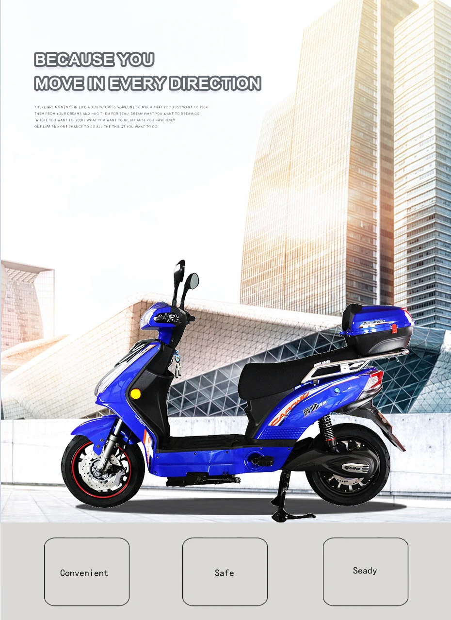 Best Electric Motorcycle Electric Bike Adult Electric Bicycle with battery Standard Type 60V 72V Electric Bike Motor Wheel Ebike 0