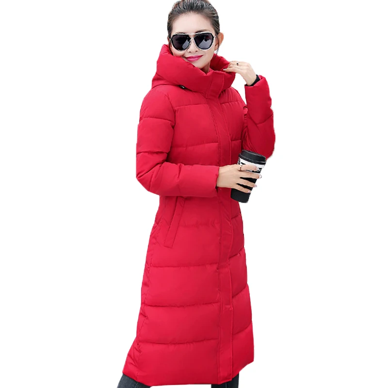 Куртка женская длинная теплая с капюшоном 2019|cotton coat|women hooded coatfashion winter jacket women |