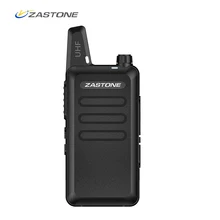 Zastone X6 Mini Walkie Talkie with Headset 400 470Mhz Frequency UHF Handheld Radios Intercom Two Way