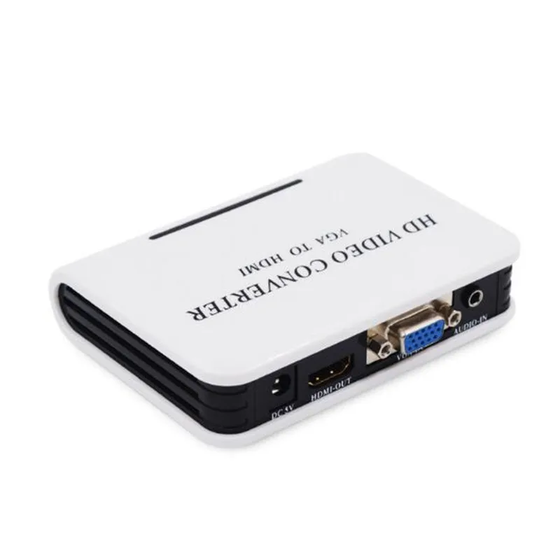  Vga a Hdmi Conveter Hd Video Adattatore Del Convertitore Audio in Hdmi Out Adattatore Del Connettor