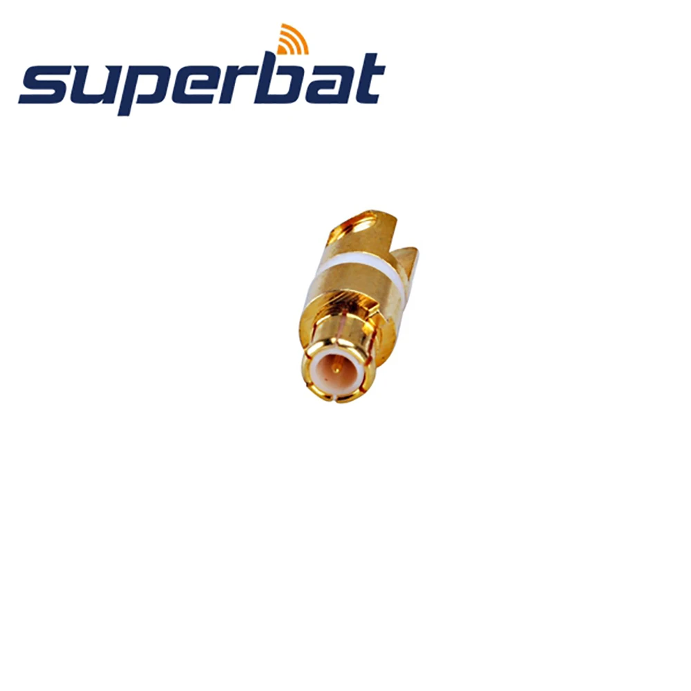 Goldplated MCX Edge Mount Male RF Coaxial Connector