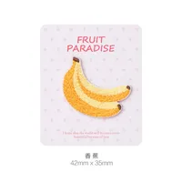 Buy AHYONNIEX 1PC Peach Apple Fruit Embroidery Patches for Bag Jeans Cherry Lemon Iron On Patches for Clothes Small Patch Online - Image 2