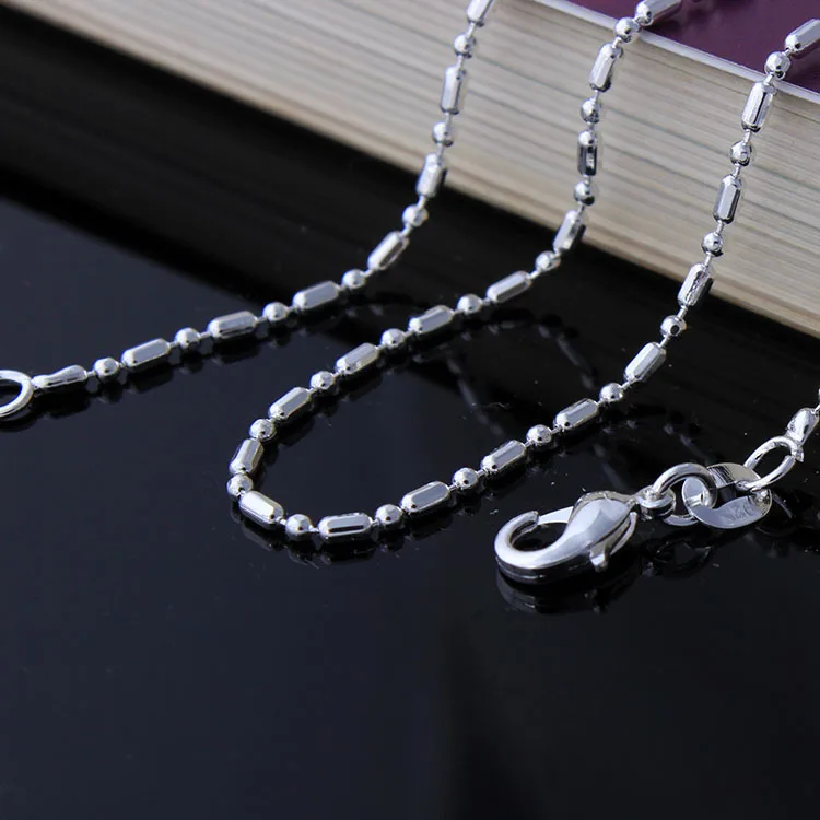 22 inch necklace on woman
