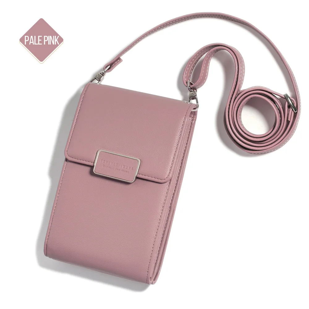 MUSUBO, известный бренд, мини сумки через плечо для женщин, сумка для телефона для iPhone для samsung, маленькие женские сумки через плечо для - Цвет: PALE PINK