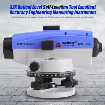 

SW-C32 Optical Level Parallel Tester 32X Optical Laser Level Accurate Levelling Tool Instrument Self-levelling Diagnostic-tool