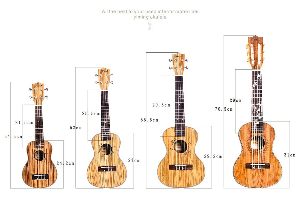 Kasch muc-01 21 дюймов сопрано Гавайские гитары укулеле Уке ель сапели четыре строки 15 Лада натуральный Цвет ели лазерная гравировка палисандр строка
