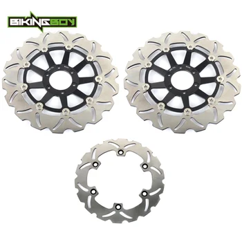 

BIKINGBOY Front Rear Brake Discs Rotors Disks CBR 1100 XX Super Blackbird 99-08 07 06 05 CB 1100 SF X-11 X-Eleven 00 01 02 03 04