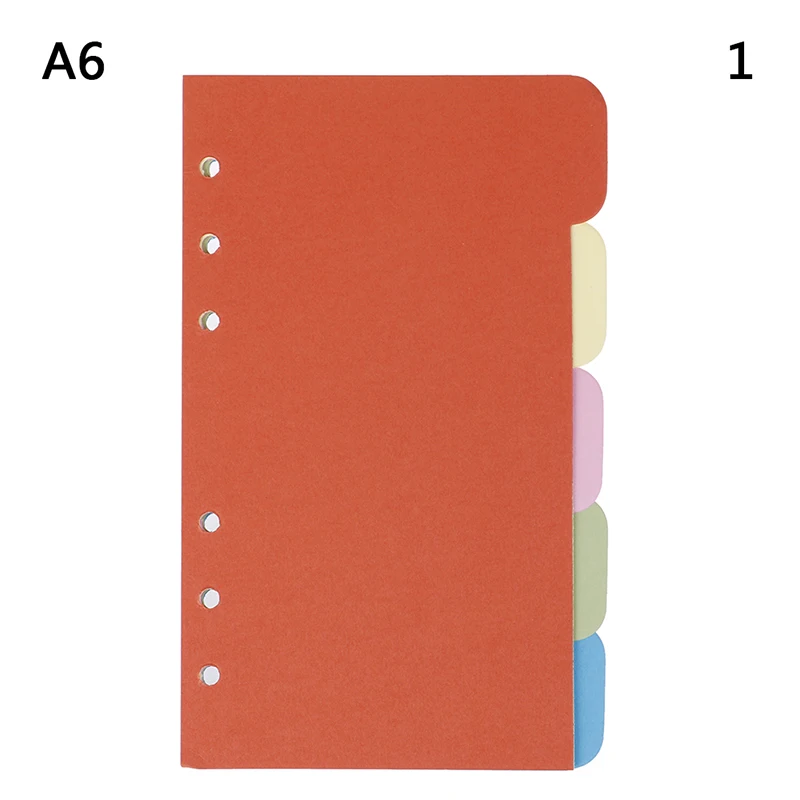 A5 A6 B5 Inner Page Organizer Notebook Index Separator 6 Holes Divider ZXO ue 