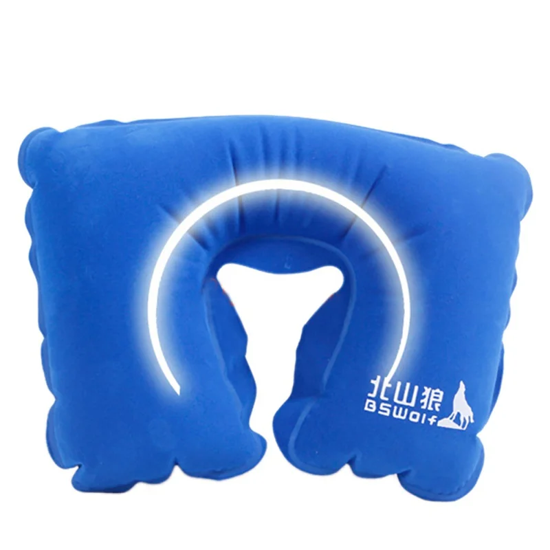 

New Arrivals Outdoor Camping Traveling Inflatable U Shape Pillow travel + Earbuds +Goggles Camping Accessories SetNew