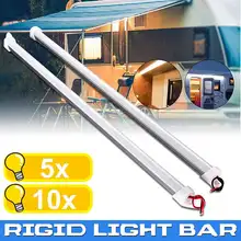 5/10 шт. DC12V 50 см 36 светодиодный свет бар 5630 SMD Водонепроницаемый жёсткая планка шкафа Светло-Чистый/теплый белый с крышкой 9 Вт