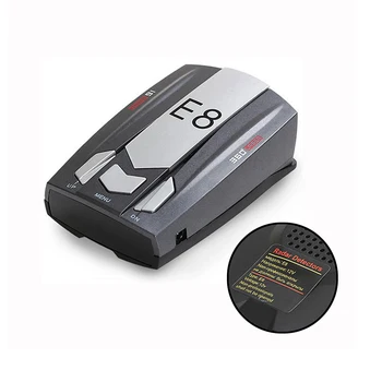 

1pcs 2019 New E8 Car Style Radar Signal Detection Flow Velocity Mobile Speed Detection Voice Announcement Accessories