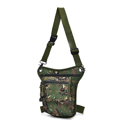 DIDA BEAR, новинка, мужские холщовые сумки с заниженной талией, сумка для ног, сумка для работы, мужские сумки-мессенджеры, многофункциональная сумка на плечо, черный и хаки - Цвет: Camouflage green