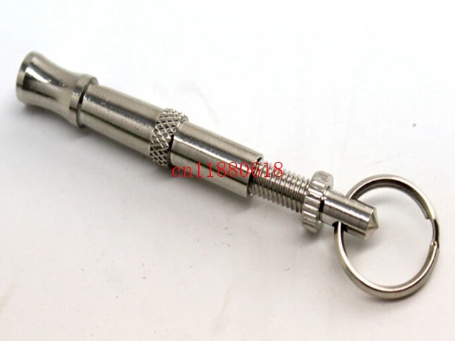 100pcs/lot ping High quality Pet Training Whistles Adjustable Ultrasonic Sound Key chain Dog Whistle