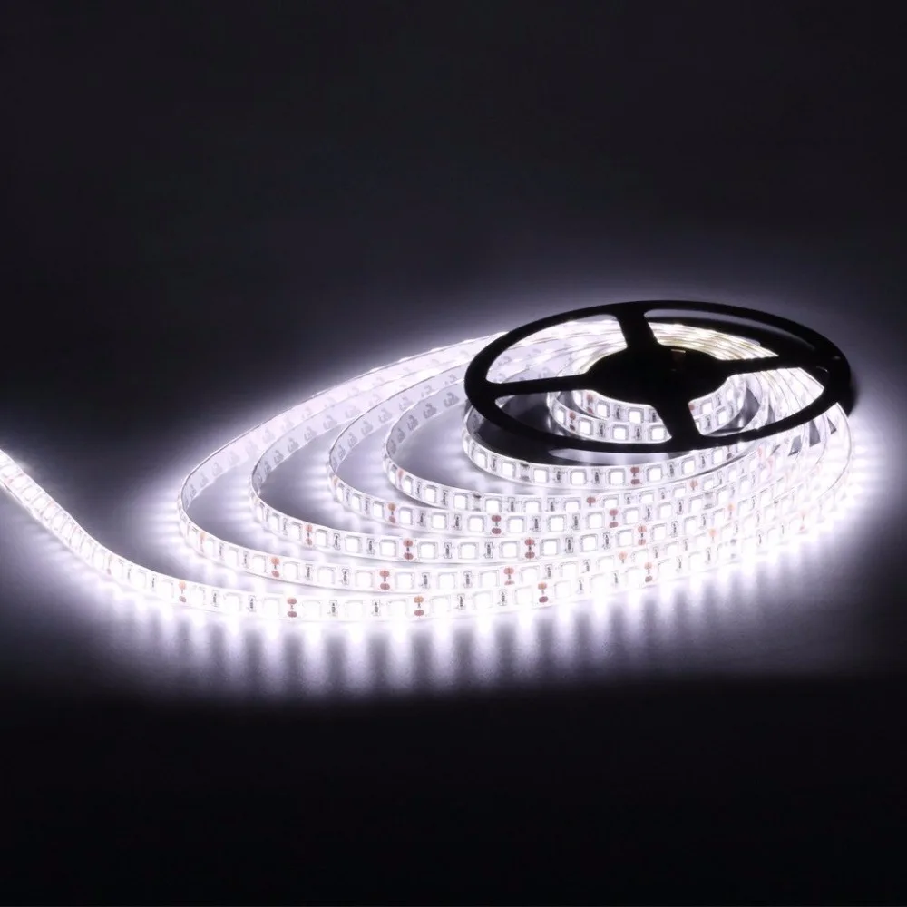 cheap DC 24V led strip light 5050 300led 5m waterproof ip65 6500k 3000k warm white rgb red blue green flexible led tape rope lamp