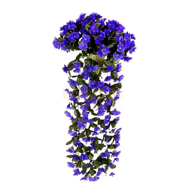 Artificial Silk Flower Violet Hanging Garland Wedding Party Wall Decor