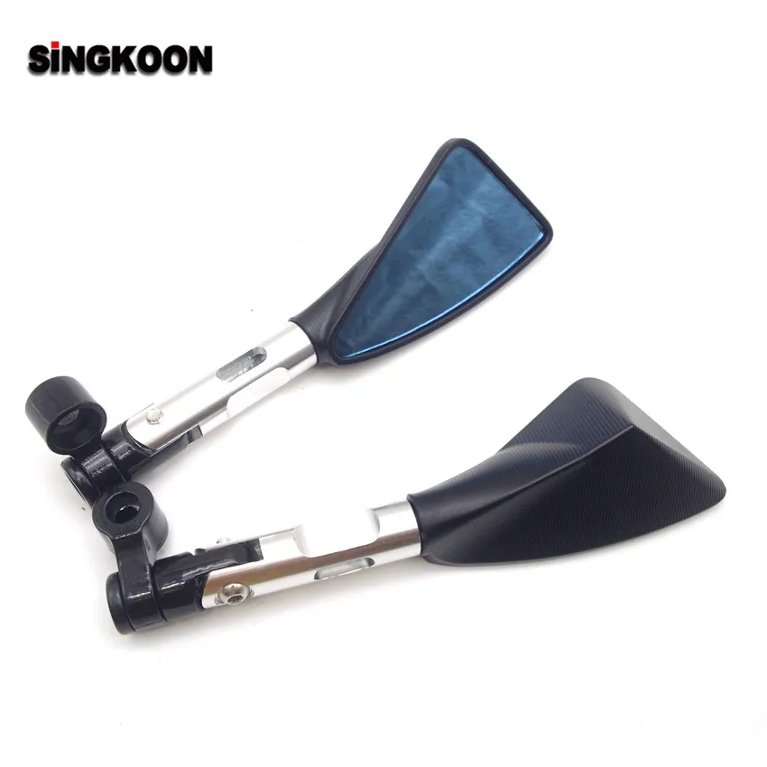 

Motorcycle Accessories 8 10mm Motorcycle Mirror RearView Mirrors Blue Glass FOR moto guzzi v7 suzuki boulevard m109r vespa 50