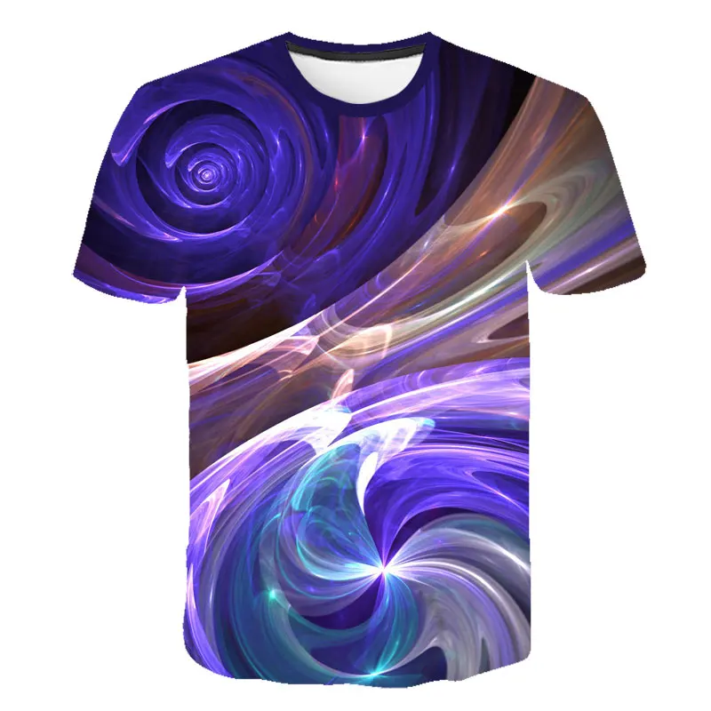 

Harajuku Universe Funny T shirts Women/Men beauty T-shirt Printed Vortex Tshirt Homme Mechanical Tshirts Casual Geometric Print