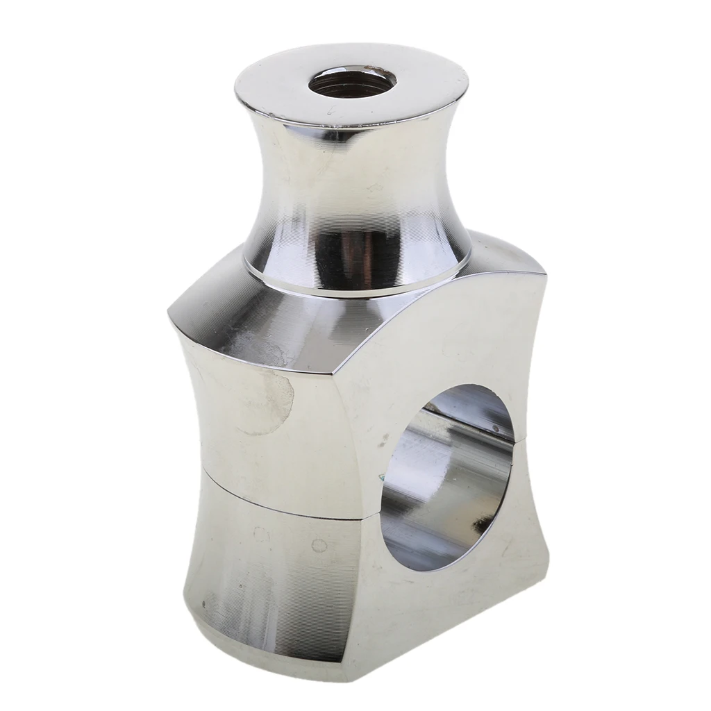 Chrome Universal Motorcycle Pit Dirt Bike Handle Bar Handlebar Riser Clamp Mount High Quality Chrome Aluminum Alloy