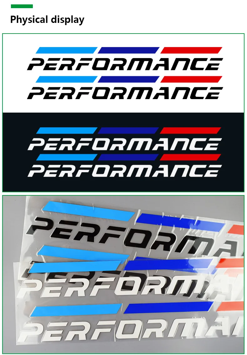 Airspeed Car Stickers M Performance Auto Sticker Rear Side decal Accessories for BMW E46 F30 E90 E60 F20 F10 E36 E39 E87 E70 G30 (3)