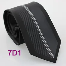 Coachella Для мужчин галстуки черный граничит с белой вертикальной полосой Молния узор Средства ухода за кожей шеи галстук формальный Средства ухода за кожей шеи галстук для рубашки свадебные