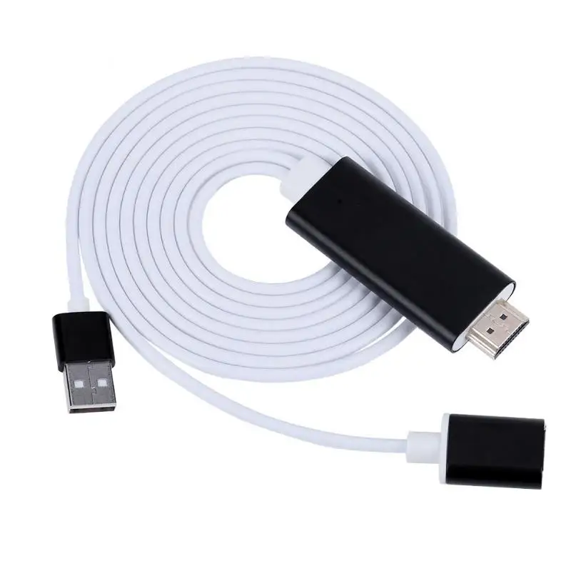 

1m HDMI cable 1920X1080 HDMI wire for Wecast for Android iOS Wire Video Mirroring Multiple Device (White)
