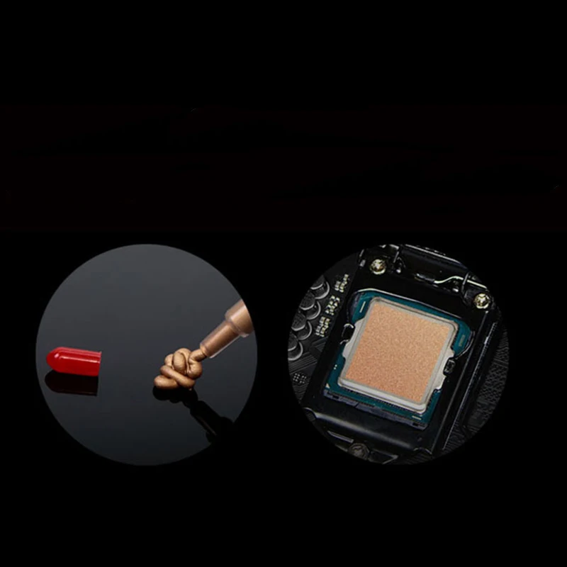 Термальность проводящая смазка CPU теплоотвод процессора соединение Золотой