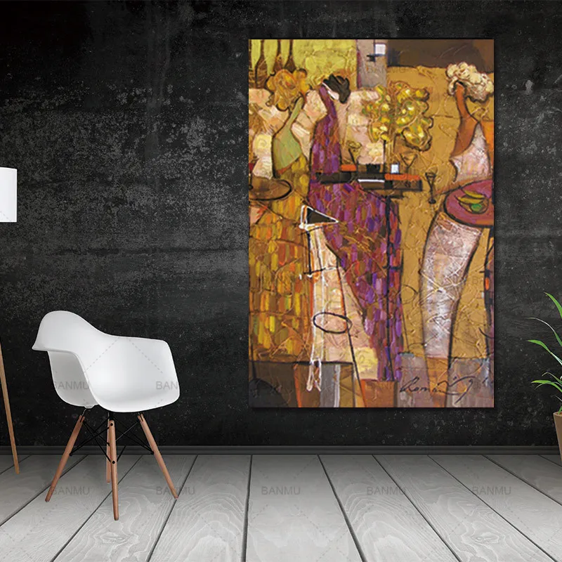 

Abstract canvas painting on figure picture Nordic Abstract Hope Wall art Pictures Decor Living Room No Frame Canvas Painting