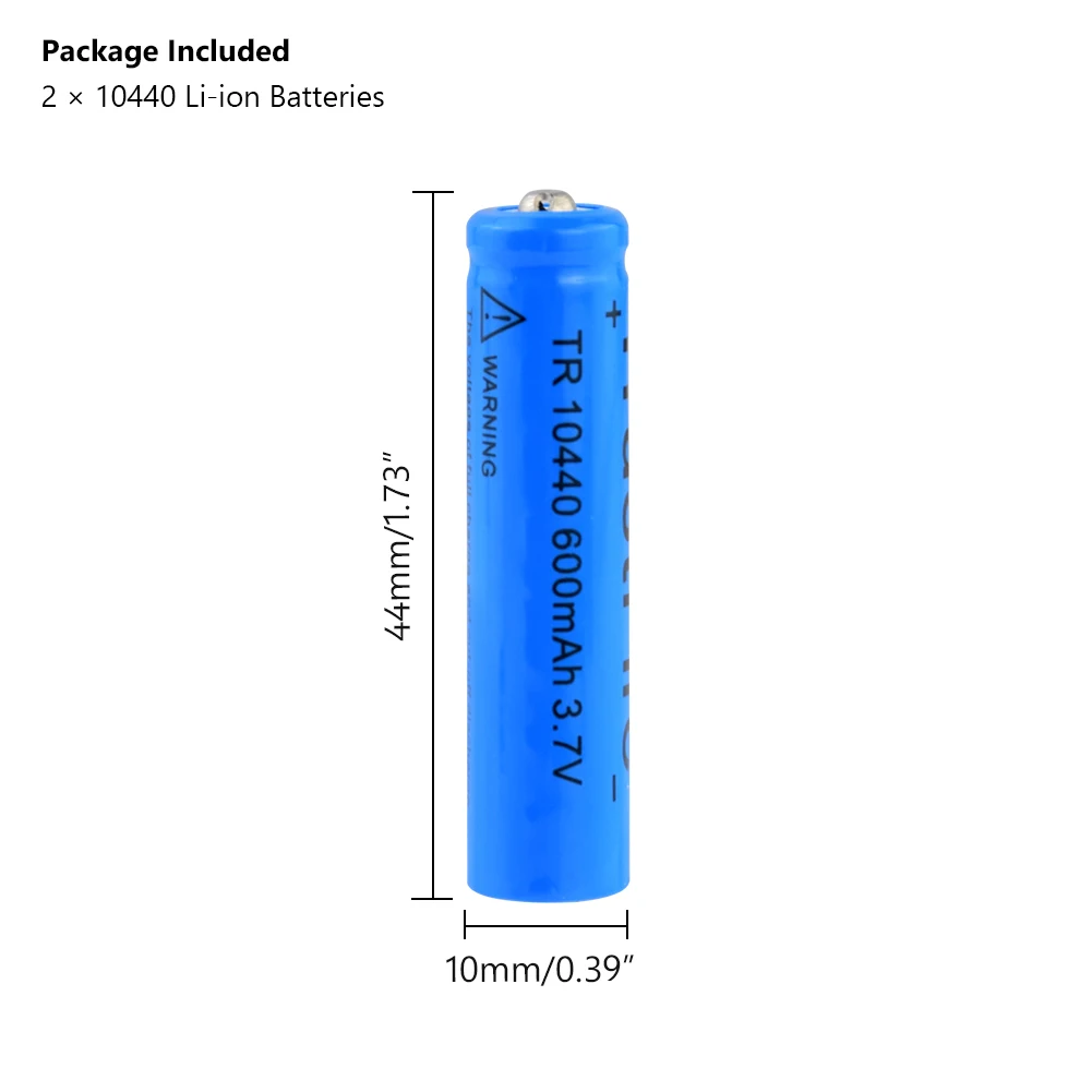 2/4/8 шт. 3,7 V 10440 600mAh литий-ионные аккумуляторы аккумуляторные батареи для фонарь светодиодный светильник вспышки светильник пульт дистанционного управления