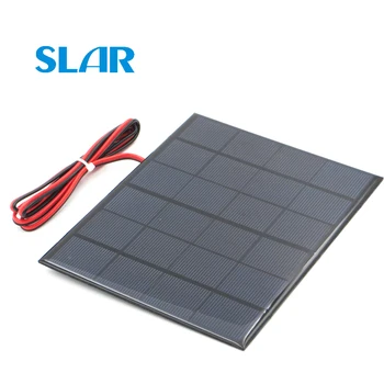 

Solar Panel Polycrystalline Silicon 6V 3.5W with 100cm extend cable DIY Battery Charger Module Mini Solar Cell wire toy