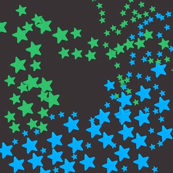 100pcs Fluorescent Glow In The Dark Stars 1