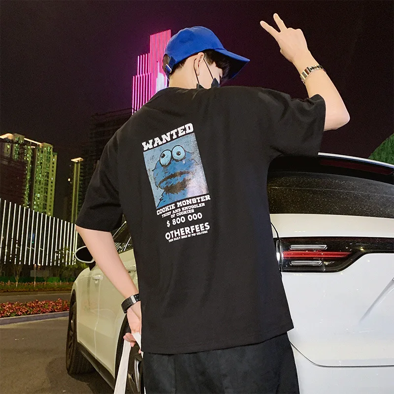 

2019 harajuku trend summer new man's short sleeve loose t shirt tshirt T-shirts men clothes Clothing summer tops tee for male