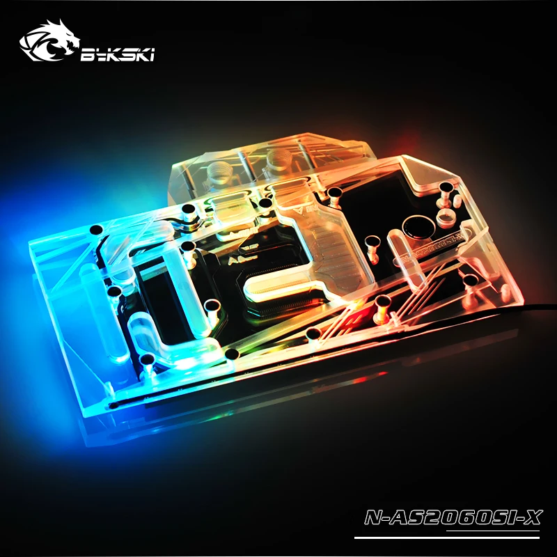 Bykski N-AS2060SI-X GPU блок водяного охлаждения для ASUS RTX 2060 O6G SI
