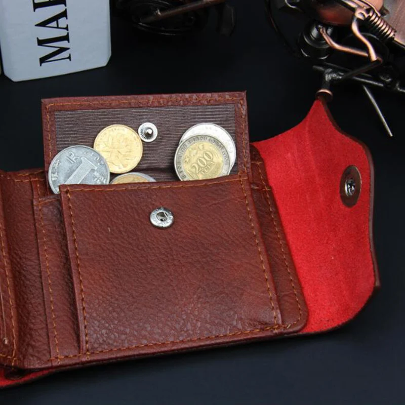 2019 новый мужской роскошный мягкий кошелек из искусственной кожи, кошелек для кредитных карт, короткие однотонные кошельки, сумка для