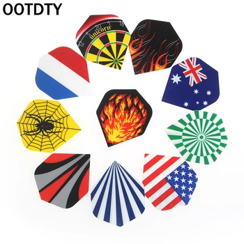 

OOTDTY 60Pcs Steel Copper Needle Tip Dart Darts With Nice Flight Flights Throwing Toy