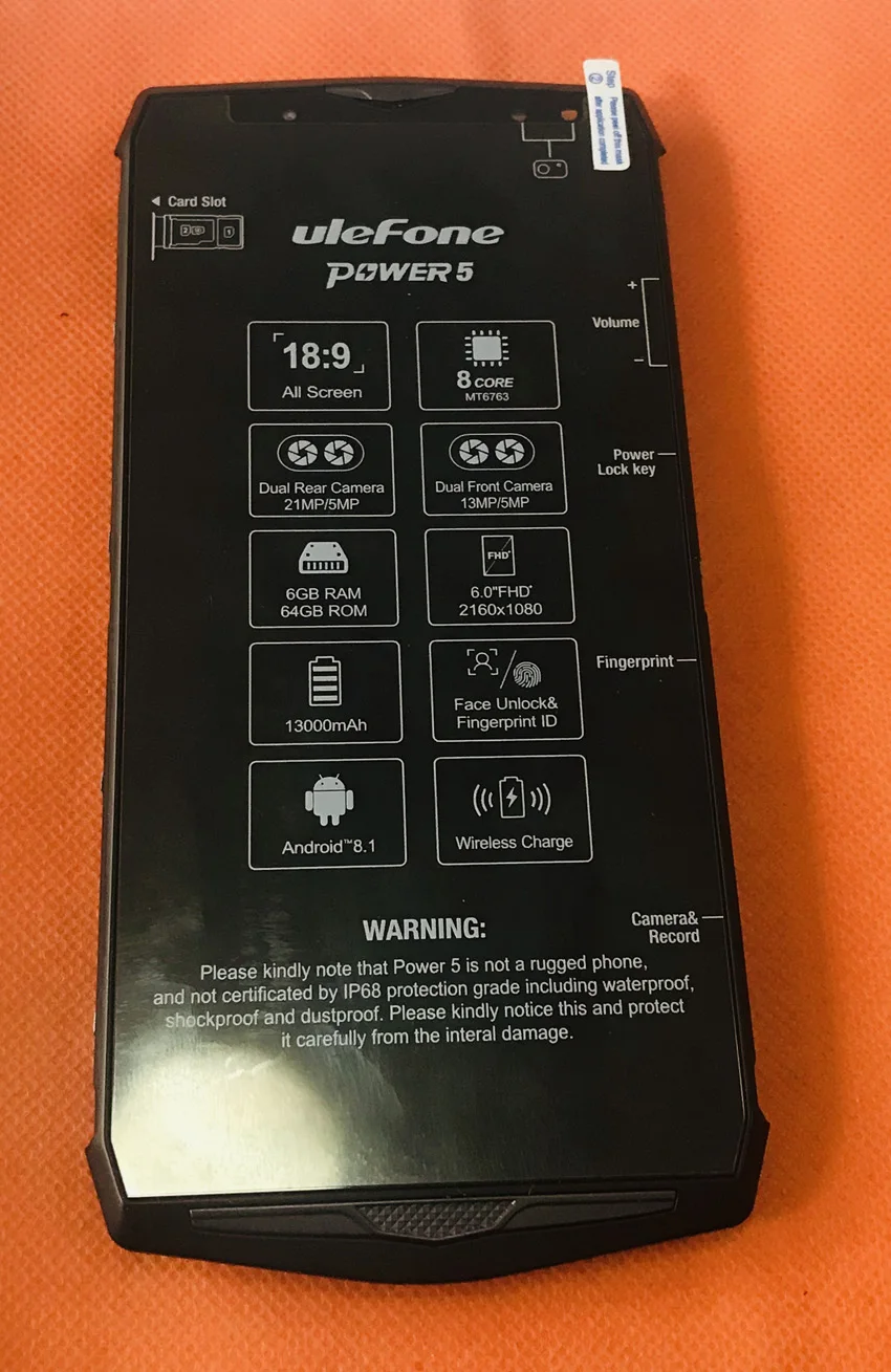 

Original LCD Display +Digitizer Touch Screen+ Frame for Ulefone Power 5 MTK6763 Octa Core 6.0" FHD Free shipping