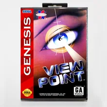 View Point 16 bit MD card with Retail box for Sega MegaDrive Video Game console system