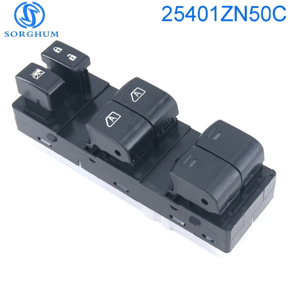 

New Power Window Master Control Switch Driver Side Left 25401-ZN50C 25401ZN50C For Nissan Altima 2007-2012