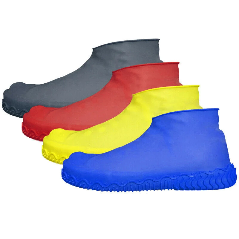 

1 Pair Reusable Latex Shoe Covers Anti-slip Waterproof Rain Boot Overshoes FK88