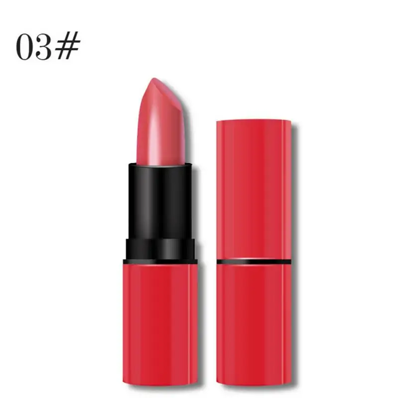 New Lipstick Matte Waterproof Velvet Lip Stick 8 Colors Sexy Red Brown Pigments Makeup Matte Lipsticks Beauty Lips - Цвет: 02