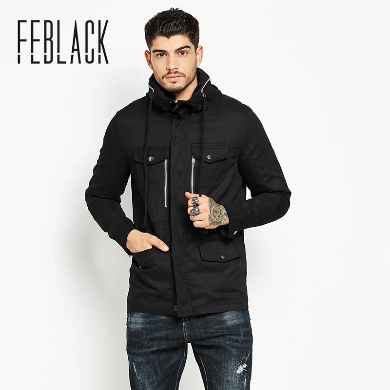 FEBLACK Men Jackets Men Casual Atumn winter special
