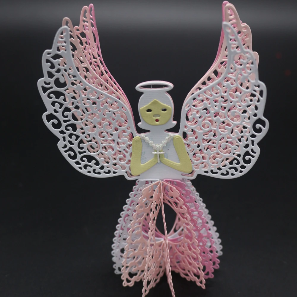 Angel Metal Cutting Dies Скрапбукинг тиснение штампы резка трафареты DIY карта Книга Декор